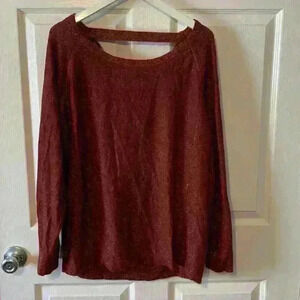 Red and sparkly long sleeve shirt